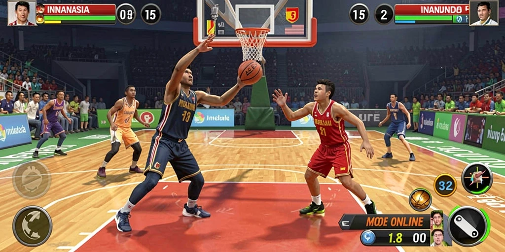 Tangkapan layar menyoroti fitur interaksi multiplayer.
