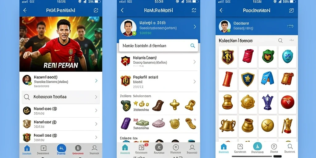 Fitur interaksi sosial antara pemain.