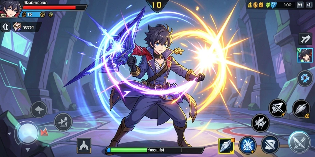 Screenshot ini menampilkan karakter dan item unik dalam game RPRR.
